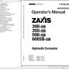 Hitachi Hydraulic Excavator ZX60USB 5N Operators Manual ENMADG NA2 3