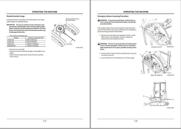 Hitachi Hydraulic Excavator ZX60USB 5N Operators Manual ENMADG NA2 3 1