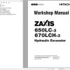 Hitachi Hydraulic Excavator ZX650LC 3 ZX670LCH 3 Workshop Manual