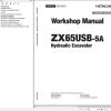 Hitachi Hydraulic Excavator ZX65USB 5A Workshop Manual