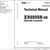 Hitachi Hydraulic Excavator ZX65USB 5B Technical Manual
