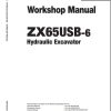 Hitachi Hydraulic Excavator ZX65USB 6 Workshop Manual WAFF50 EN 00