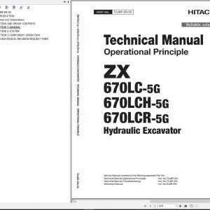 Hitachi Hydraulic Excavator ZX670LC 5G Technical Manual