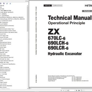 Hitachi Hydraulic Excavator ZX670LC 6 ZX690LCH 6 ZX690LCR 6 Technical Manual