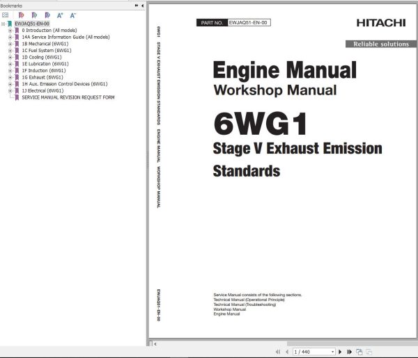 Hitachi Hydraulic Excavator ZX670LC 7 Workshop Manual