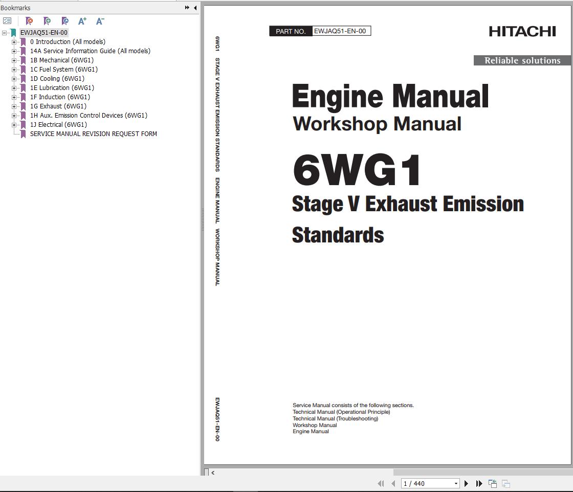 Hitachi Hydraulic Excavator ZX670LC 7 Workshop Manual