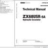 Hitachi Hydraulic Excavator ZX68USR 5A Technical Manual TAFAJ0 EN 00
