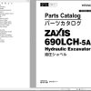 Hitachi Hydraulic Excavator ZX690LCH 5A Parts Catalog EN JP