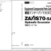 Hitachi Hydraulic Excavator ZX70 5A Parts Catalog EN JP