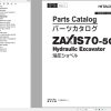 Hitachi Hydraulic Excavator ZX70 5G Parts Catalog EN JP