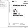 Hitachi Hydraulic Excavator ZX70 5G ZX70LC 5G Wordshop Manual