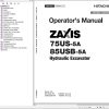 Hitachi Hydraulic Excavator ZX75US 5A Operators Manual ENMDED 1 5