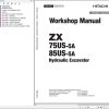Hitachi Hydraulic Excavator ZX75US 5A Workshop Manual