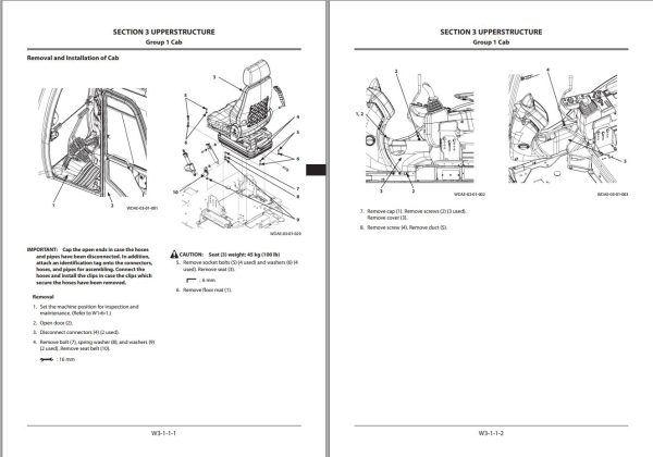 Hitachi Hydraulic Excavator ZX75US 5A Workshop Manual 1