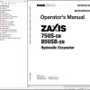 Hitachi Hydraulic Excavator ZX75US 5N ZX85USB 5N Operators Manual