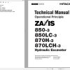 Hitachi Hydraulic Excavator ZX850 3 ZX870H 3 Technical Manual
