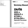 Hitachi Hydraulic Excavator ZX850 3 ZX870H 3 Workshop Manual