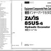 Hitachi Hydraulic Excavator ZX85US 6 Parts Catalog EN JP