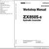 Hitachi Hydraulic Excavator ZX85US 6 Workshop Manual