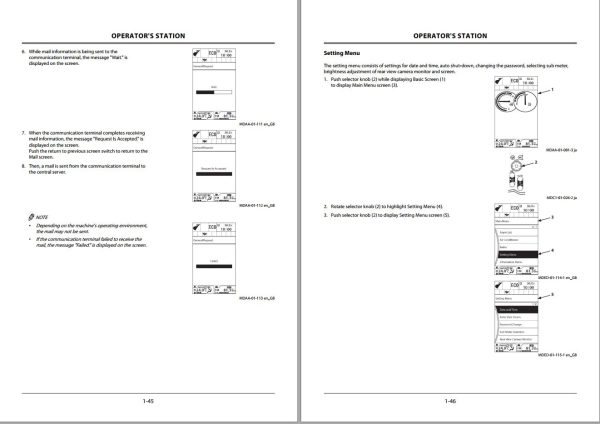Hitachi Hydraulic Excavator ZX85US 6 ZX85USB 6 Operators Manual ENMDEQ EN1 1 1