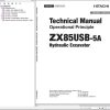 Hitachi Hydraulic Excavator ZX85USB 5A Technical Manual