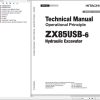Hitachi Hydraulic Excavator ZX85USB 6 Technical Manual