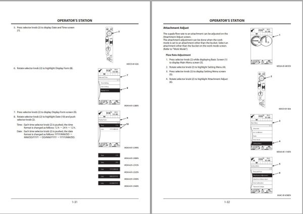 Hitachi Hydraulic Excavator ZX870 5G Operators Manual ENMJAC 2 7 1