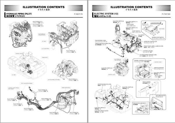 Hitachi Hydraulic Excavator ZX870 6 Parts Catalog EN JP 1