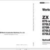 Hitachi Hydraulic Excavator ZX870H 5G Workshop Manual