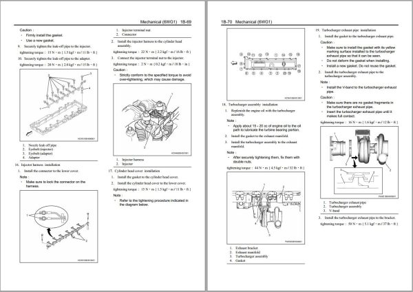 Hitachi Hydraulic Excavator ZX890LCH 5A Workshop Manual 1