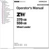 Hitachi Wheel Loader ZW550 5B Operators Manual ENMNHE CA2 5