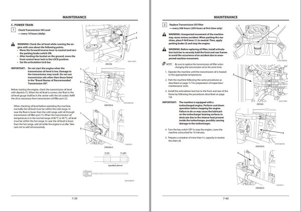 Hitachi Wheel Loader ZW550 G Operators Manual EMNHB 1 2 1