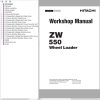 Hitachi Wheel Loader ZW550 Workshop Manual W11C5 E 01
