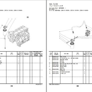 Hitachi Wheel Loader ZW65 6 Engine Parts Catalog PPSY50 EG1 1 EN JP 1