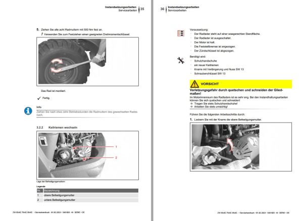 Hitachi Wheel Loader ZW65 6C Service Manual EN DE 1