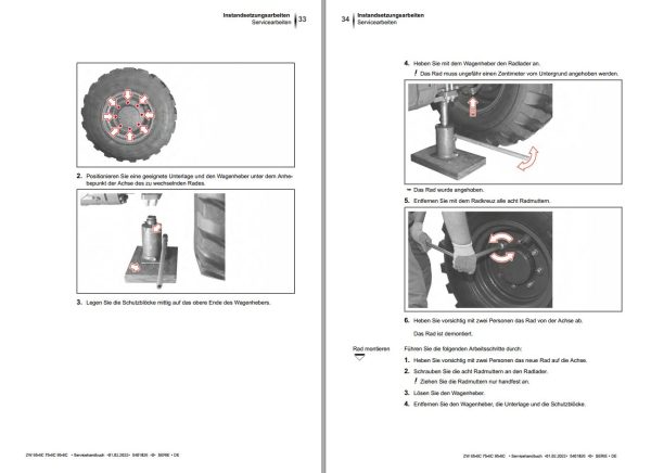 Hitachi Wheel Loader ZW75 6C Service Manual EN DE 1