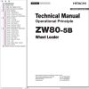 Hitachi Wheel Loader ZW80 5B Technical Manual