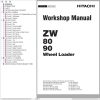 Hitachi Wheel Loader ZW90 Workshop Manual W4FG E 00