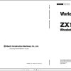 Hitachi Wheeled Excavator ZX170W 5B Wordshop Manual