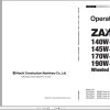 Hitachi Wheeled Excavator ZX170W 6 Operators Manual ENMLAB EN1 5