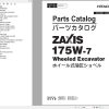 Hitachi Wheeled Excavator ZX175W 7 Parts Catalog EN JP