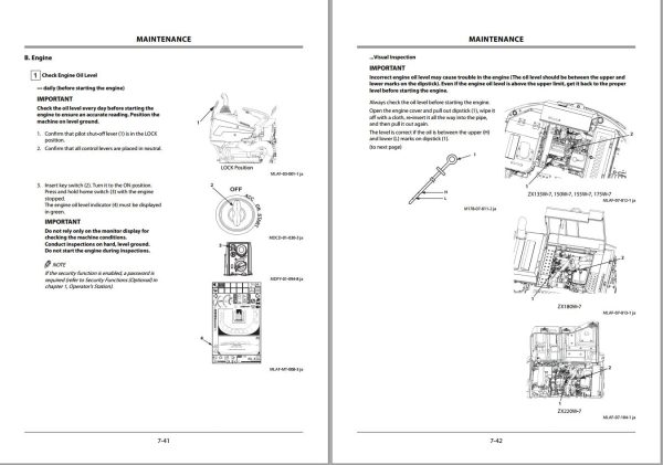Hitachi Wheeled Excavator ZX180W 7 Operators Manual ENMLAF EN2 1 1