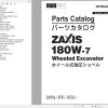 Hitachi Wheeled Excavator ZX180W 7 Parts Catalog EN JP