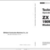Hitachi Wheeled Excavator ZX190W 5B Technical Manual