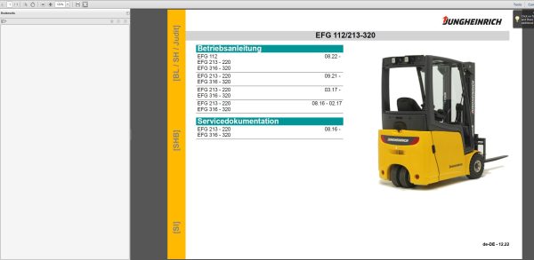 JUNGHEINRICH JETI SH v4.36 DE DE01 DE18 07.2023 Service Information 2