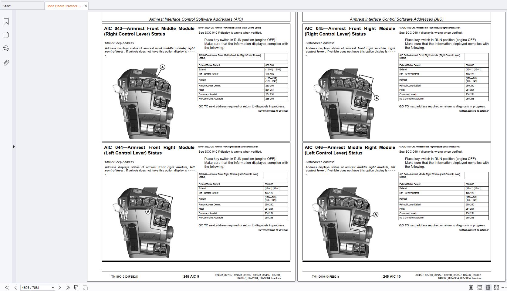John Deere 8245R 8270R 8295R 8320R 8335R 8345R 8370R 8400R 8R 2304 8R 3004 Tractors Diagnostic Manual TM119019 (2)