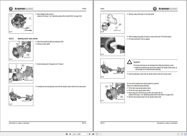 Kramer Wheel Loader 180 280 Service Manual 1