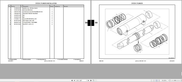 Linde Forklift H100 to H180 Spare Parts List 1