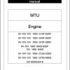 MTU Engine 8V 10V 12V 1600 G10F to G80S User Guide and Maintenance Manual 1