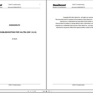 SisuDiesel Tractor EEM2 Troubleshooting Manual